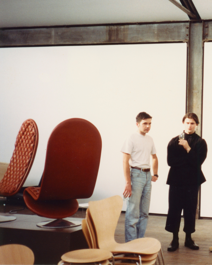 David Selden (right) and friend