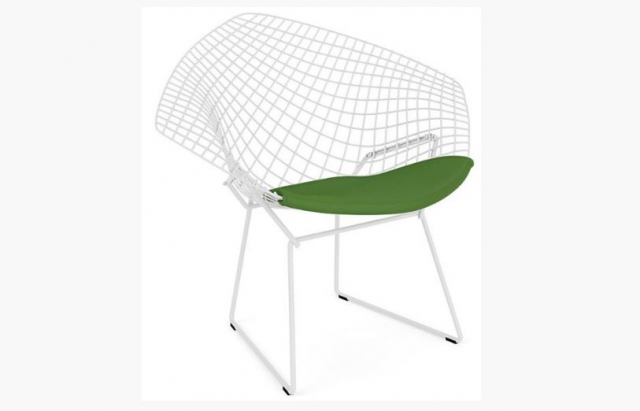 Bertoia diamond armchair & seat pad